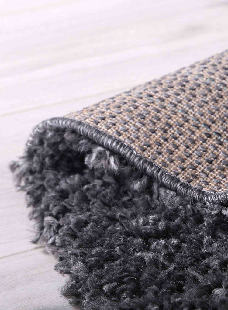 Alpine Shaggy Charcoal Grey Rug