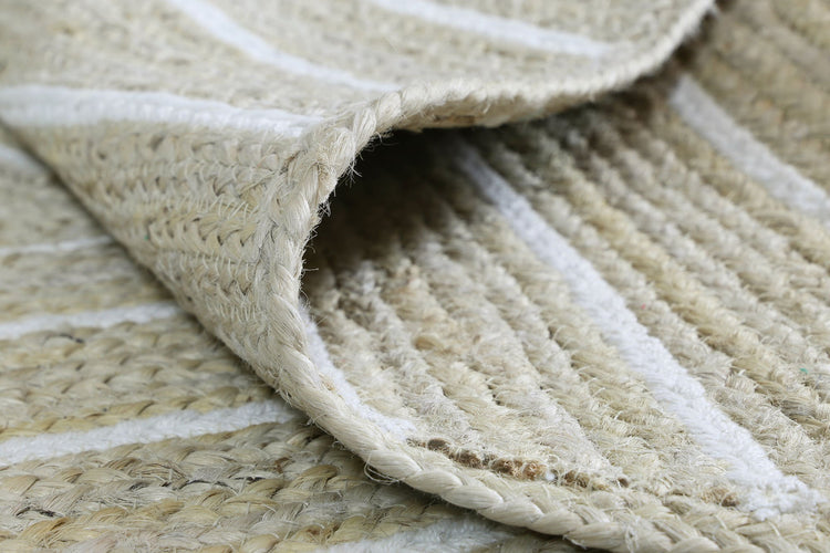 Artisan Light Beige Natural Chevron Rug