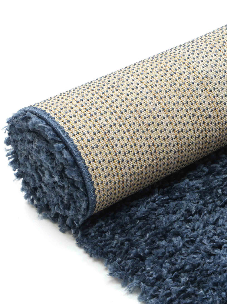 Alpine Shaggy Navy Blue Rug