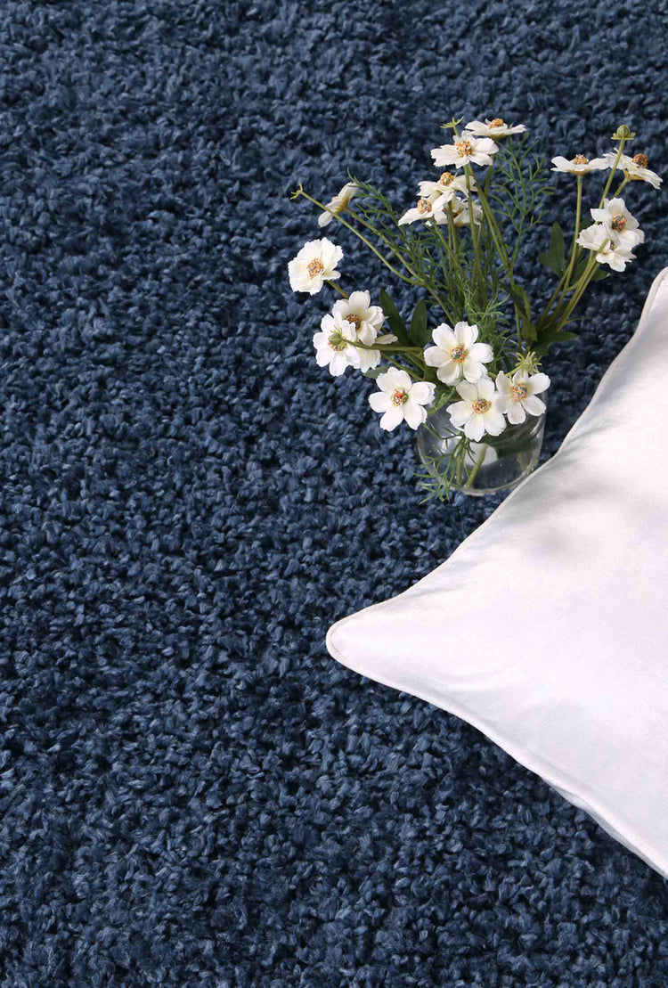 Alpine Shaggy Navy Blue Rug