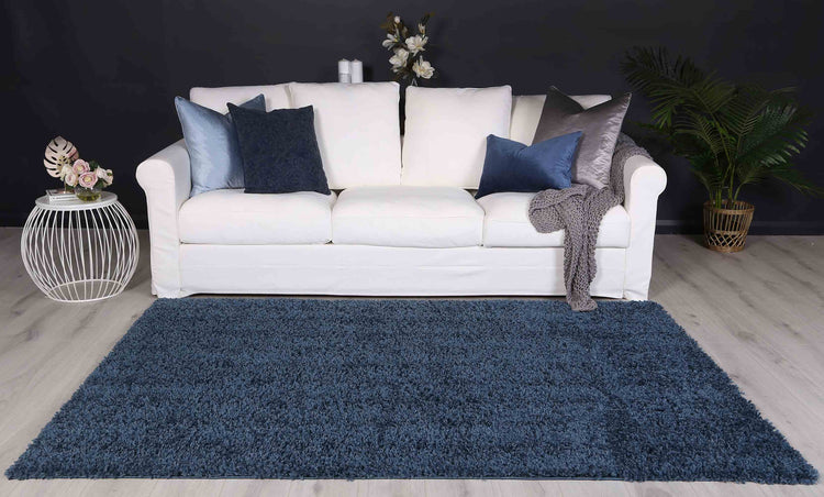 Alpine Shaggy Navy Blue Rug