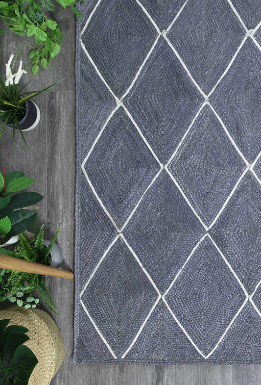 Artisan Grey Natural Diamond Rug