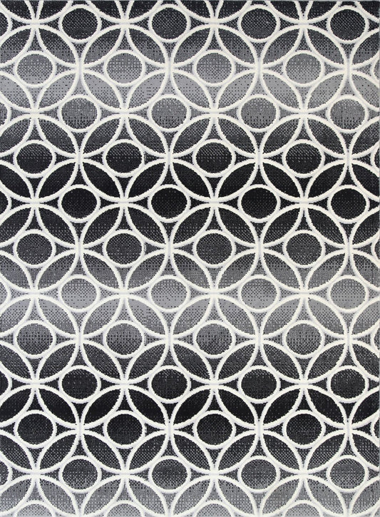 Allure Modern Geometric Grey Rug