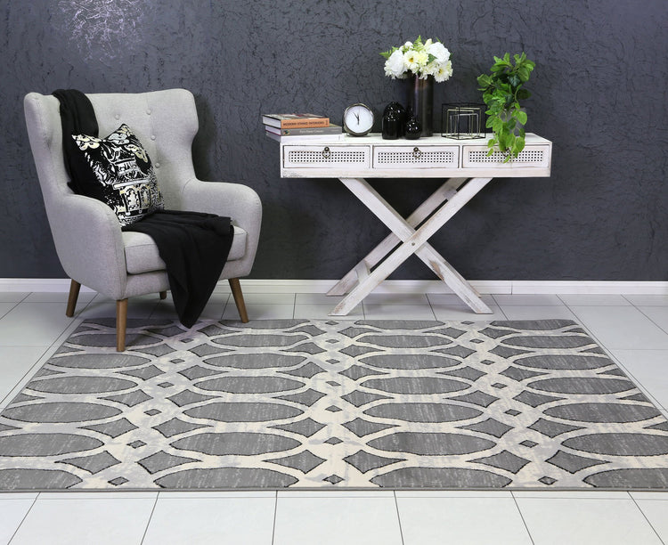 Allure Stunning Modern Luxe Grey Rug