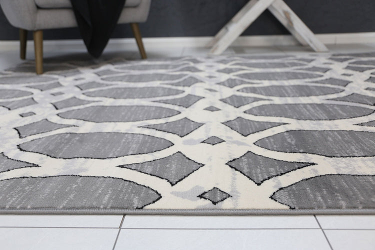 Allure Stunning Modern Luxe Grey Rug