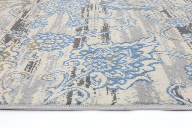 Allure Transitional Grey Blue Rug