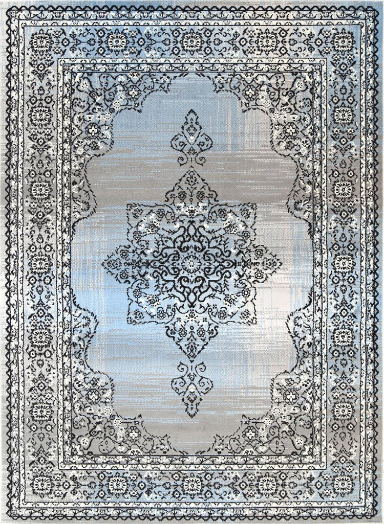 Allure Modern Classic Blue Grey Rug