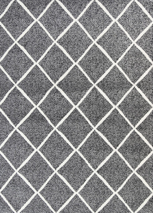 Allure Cross Diamond Grey Rug