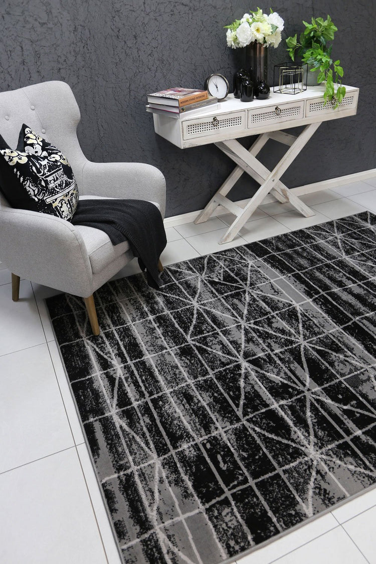 Allure Modern Moroccan Grey Rug