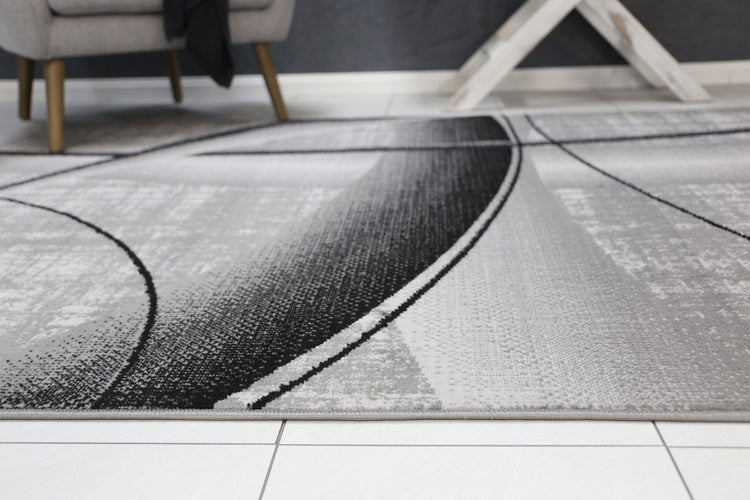 Allure Modern Artistic Grey Rug