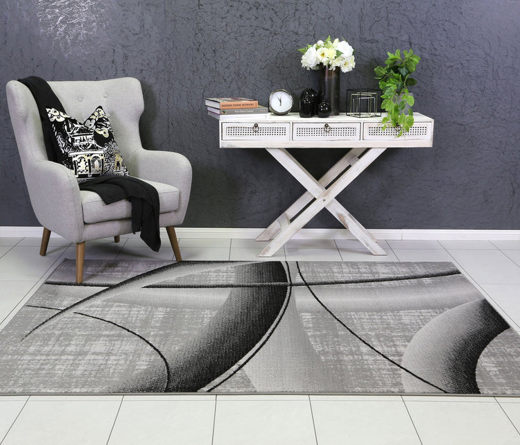 Allure Modern Artistic Grey Rug