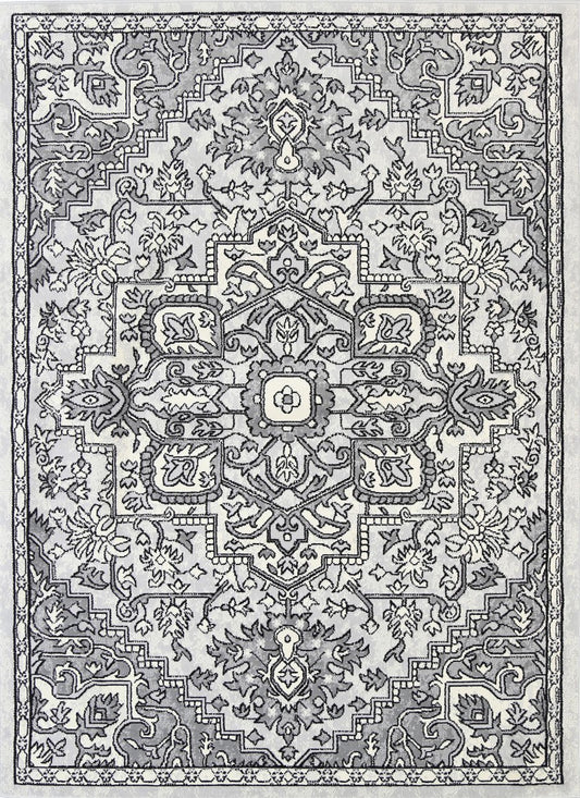 Allure Distressed Vintage Light Grey Light Grey Rug