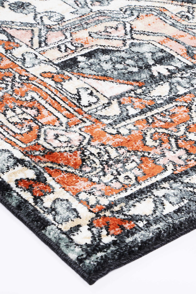 Anatolia Traditional Terracotta Black Rug