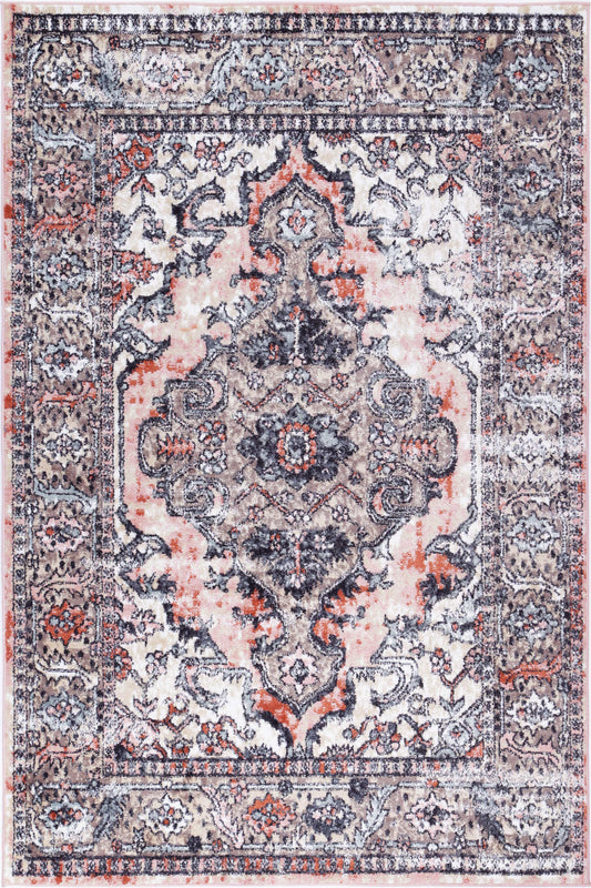 Anatolia Traditional Terracotta Cream Rug