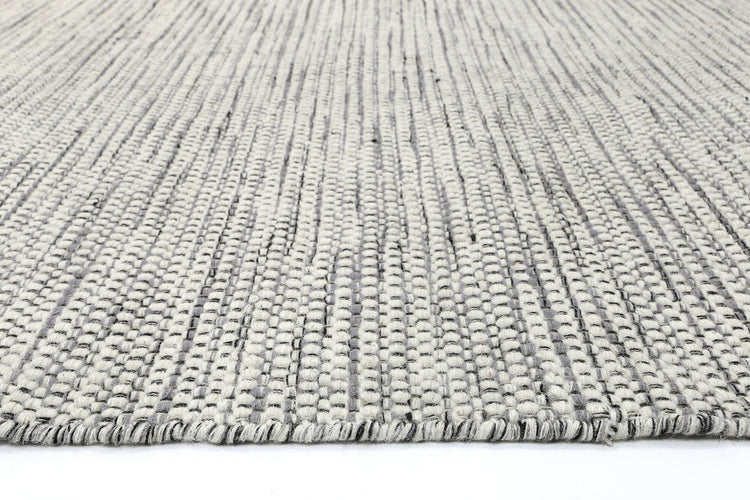 Scandi Grey Reversible Wool Rug