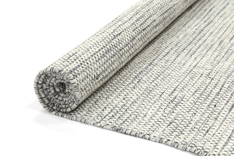 Scandi Grey Reversible Wool Rug