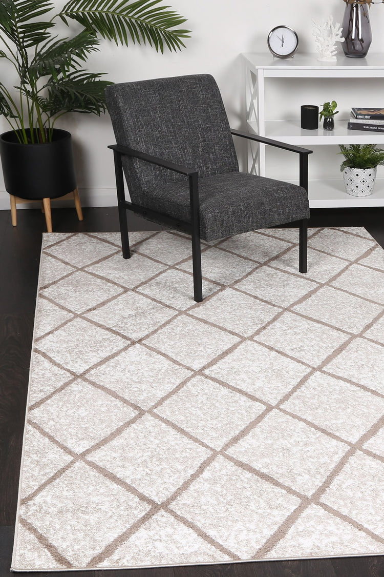 Windjana Diamond Latte Rug