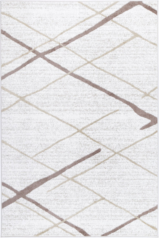 Windjana Abstract Stripe Latte Rug