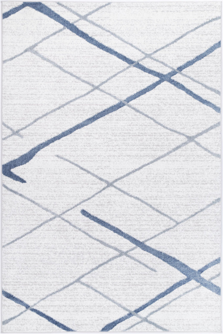 Windjana Abstract Stripe Light Blue Rug