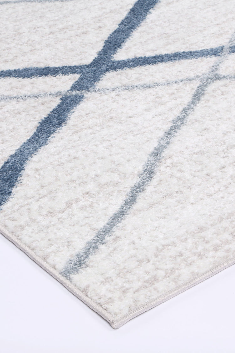 Windjana Abstract Stripe Light Blue Rug