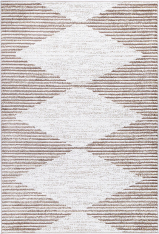 Windjana Abstract Diamond Latte Rug