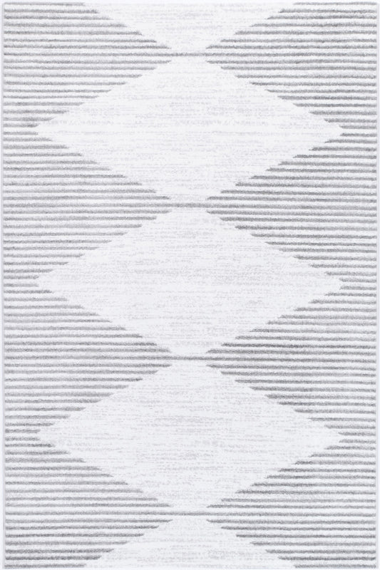 Windjana Abstract Diamond Silver Rug