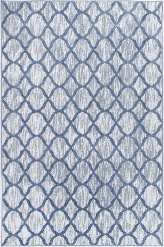 Windjana Lattice Blue Rug