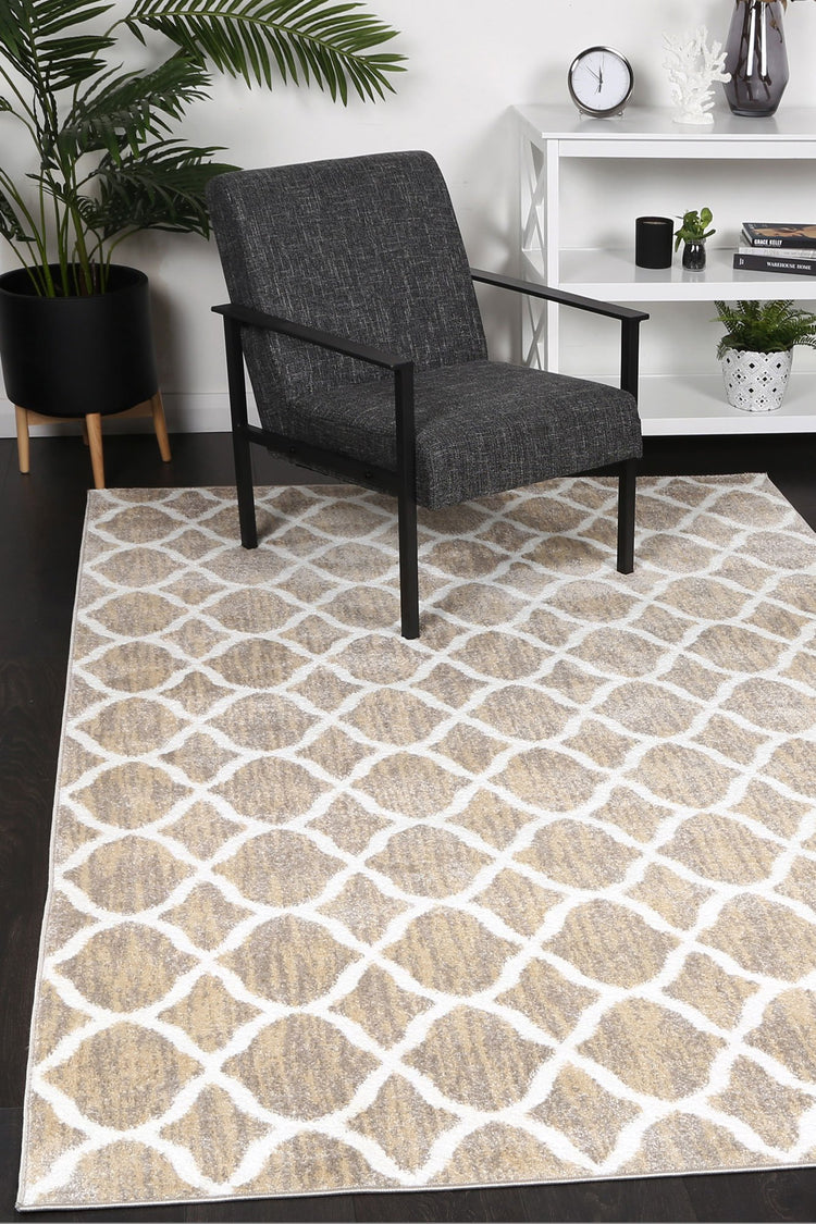 Windjana Lattice Latte Rug