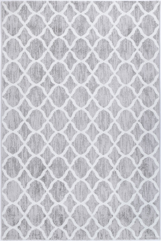 Windjana Lattice Silver Rug