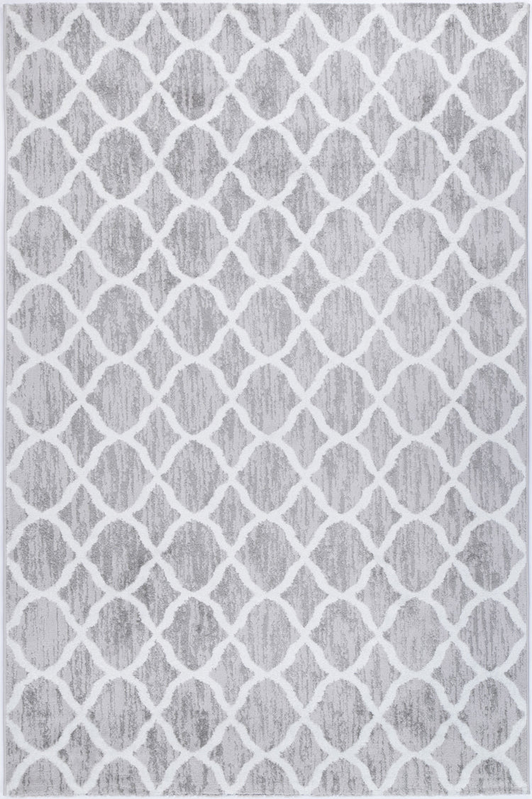 Windjana Lattice Silver Rug