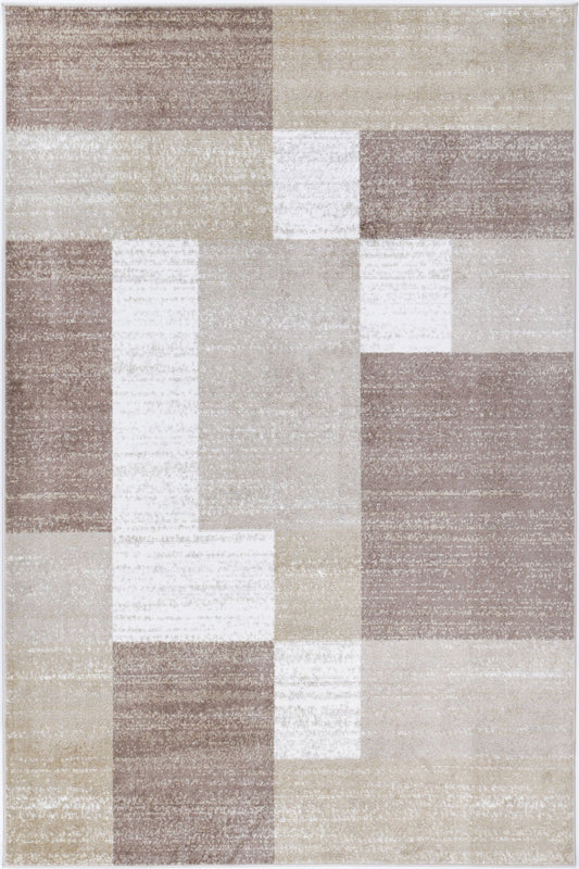 Windjana Abstract Geometric Beige Rug