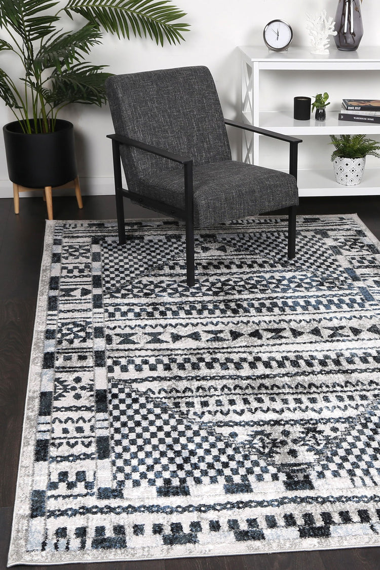 Windjana Tribal Blue Rug