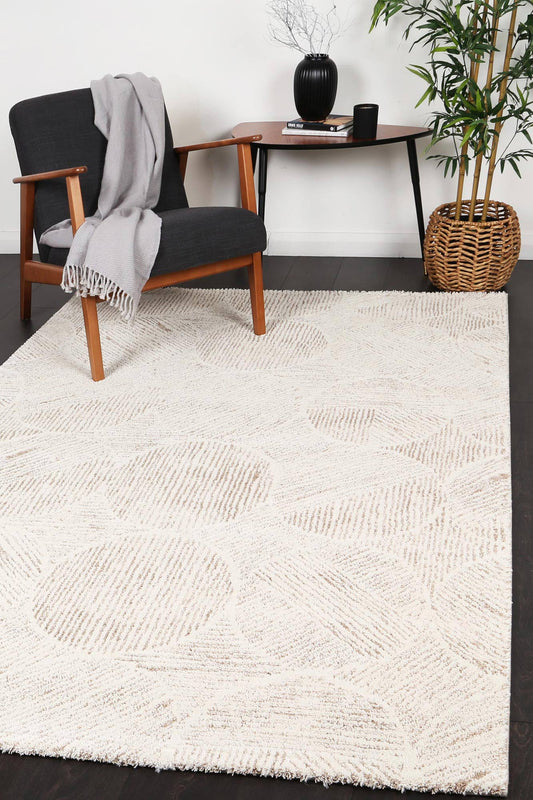 Verve Cream Geometric Rug