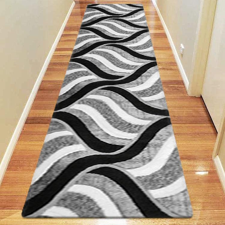 Luxury Shaggy 5328 Grey Hallway Runner