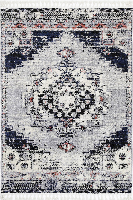 Myk Blue Grey Oriental Rug