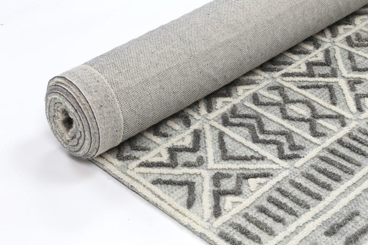 Mirabella Cordoba Grey Contemporary Rug