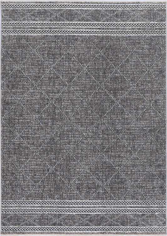 Annapolis Aleppo Charcoal Contemporary Soft Rug