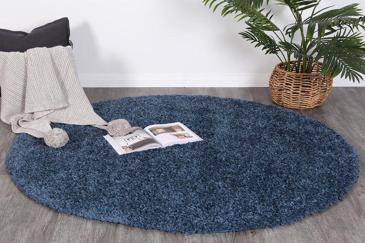 Alpine Shaggy Navy Blue Rug