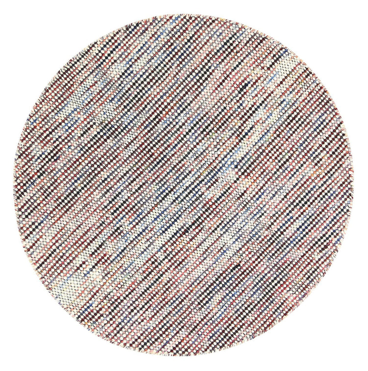 Scandi Multi Reversible Wool Round Rug