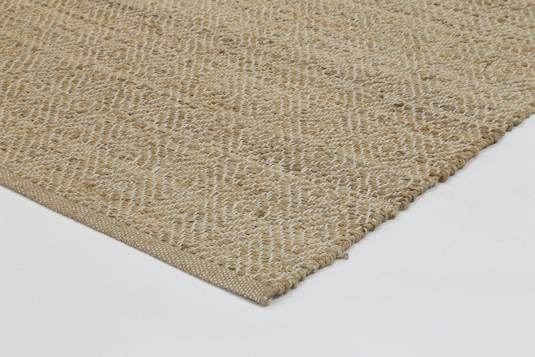 Oslo Natural Jute Diamonds Flat Weave Rug