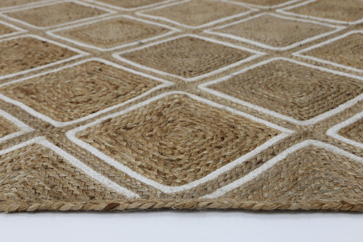 Artisan Beige Natural Parquetry Rug