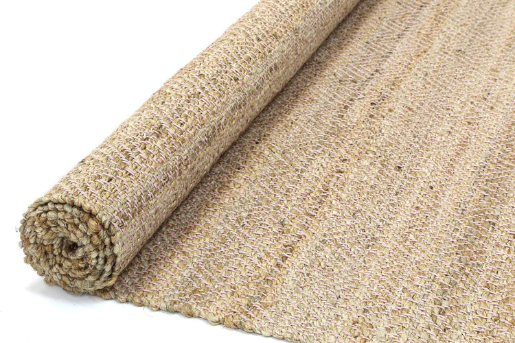 Oslo Pearl Jute Diamonds Flat Weave Rug