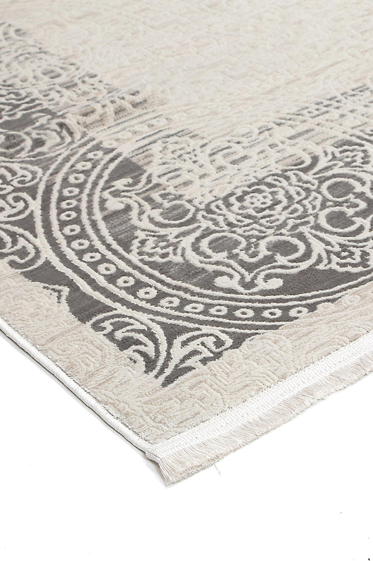 Rapsody Classic Border Cream Rug