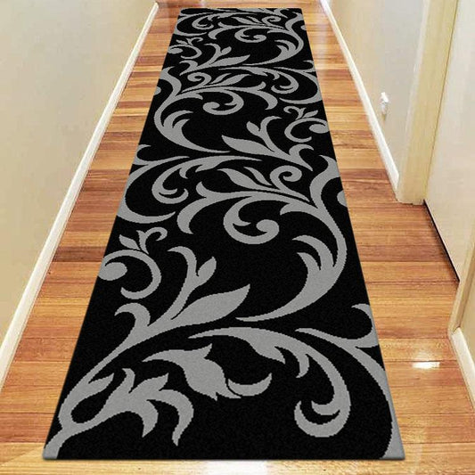 Ruby 6223 Black Hallway Runner