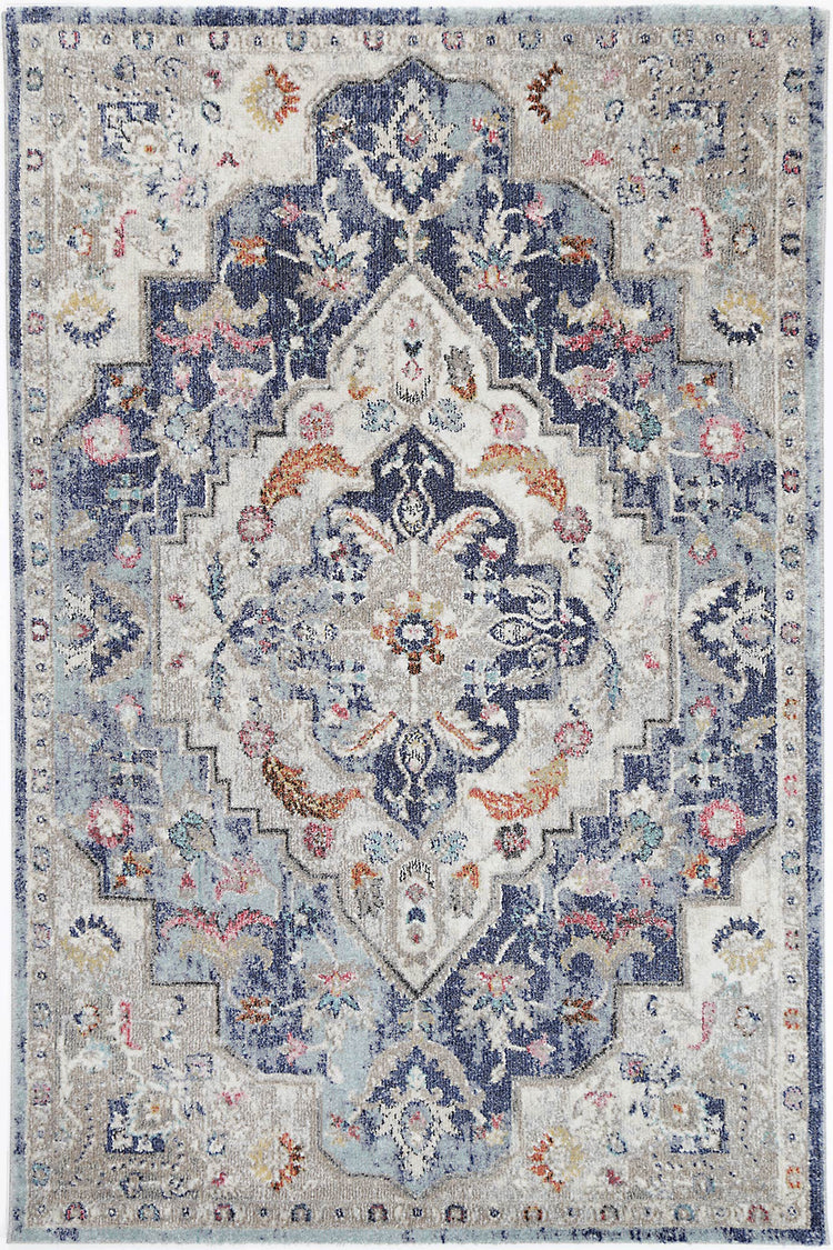 Alexander Transitional Navy Multi Rug