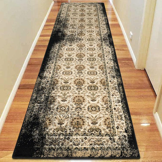 Sahara 100 Black Hallway Runner