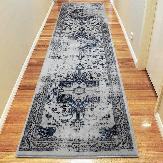 Sahara 102 Blue Hallway Runner