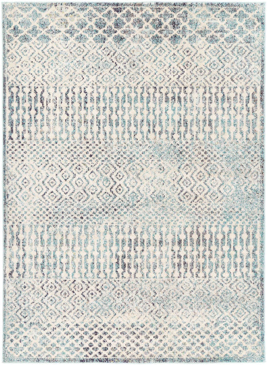 Micah Multi Blue Geometric Rug