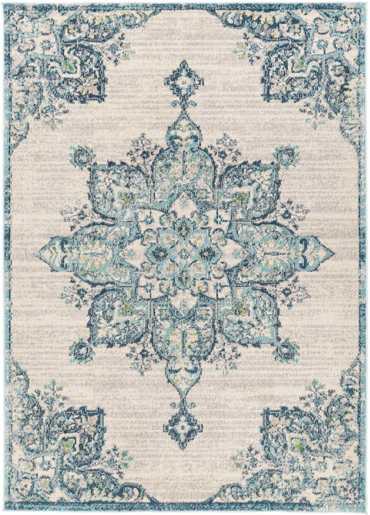 Micah Multi Blue Floral Rug