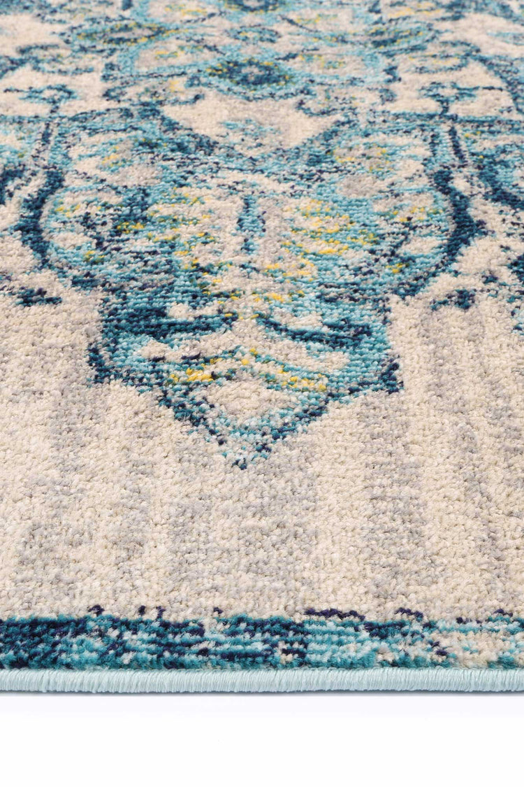 Micah Multi Blue Floral Rug